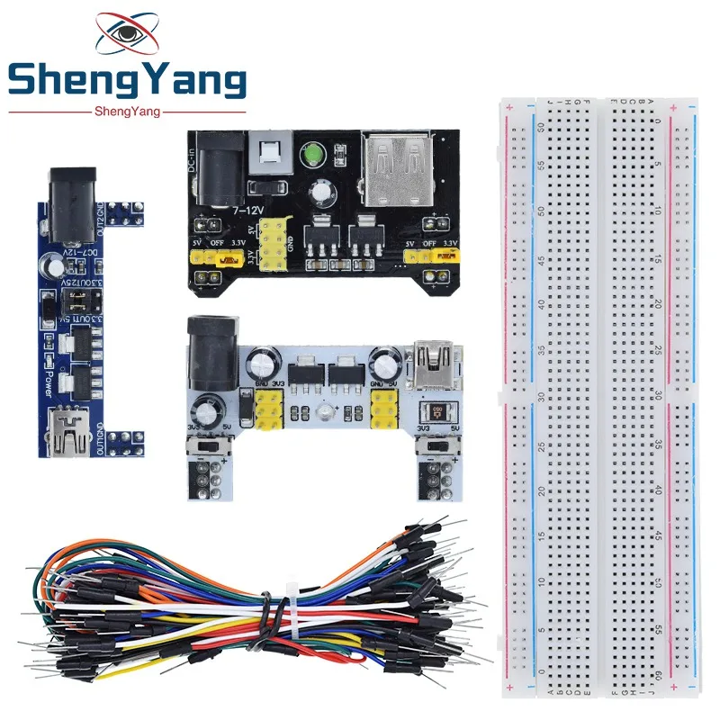 3 V/5V MB102 макет модуль питания + MB-102 830 точек прототип макетная плата для набора arduino