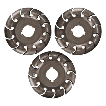 

12 Teeth 65mm Wood Carving Board Angle Grinder Accessories Wood Plastic Wood Carving Board Woodworking Tools-3Pcs