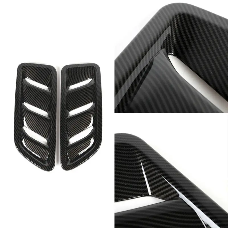 

1 Pair Front Engine Hood Air Vent Cover Trim For Jeep Wrangler JL 18-19
