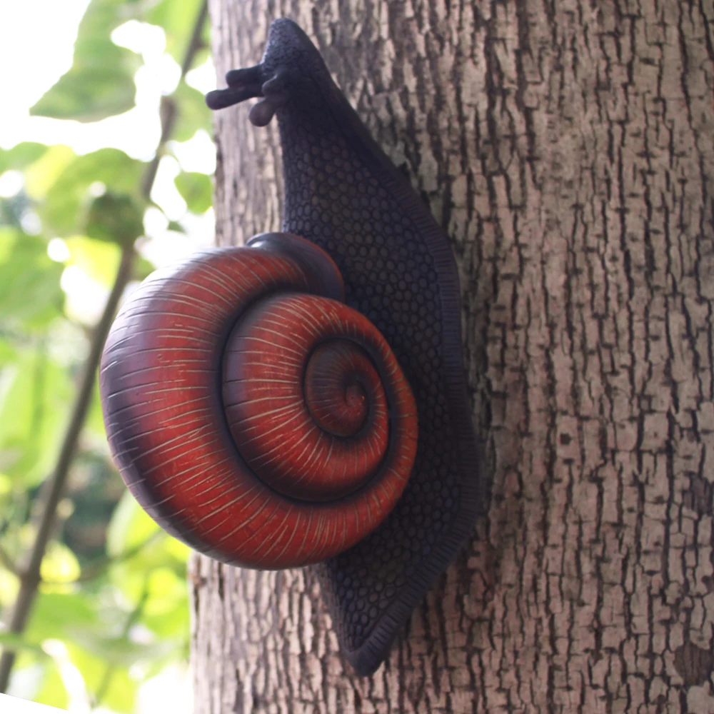 

New Cute Resin l Crafts Big Snail Statue 4 inches H For Garden Decoration Gift Or Home Outdoor Decor, Durable, Long Lasting