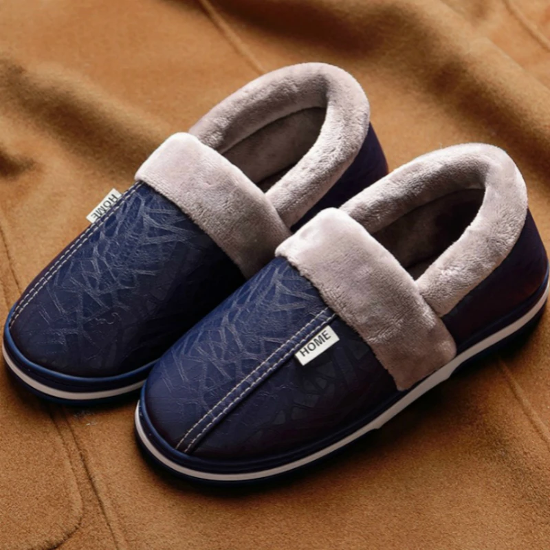 

2018 New Winter Keep Warm Women Slippers Men Casual Slippers Velvet Women&Men Slippers Lovers Slides Indoor Shoes