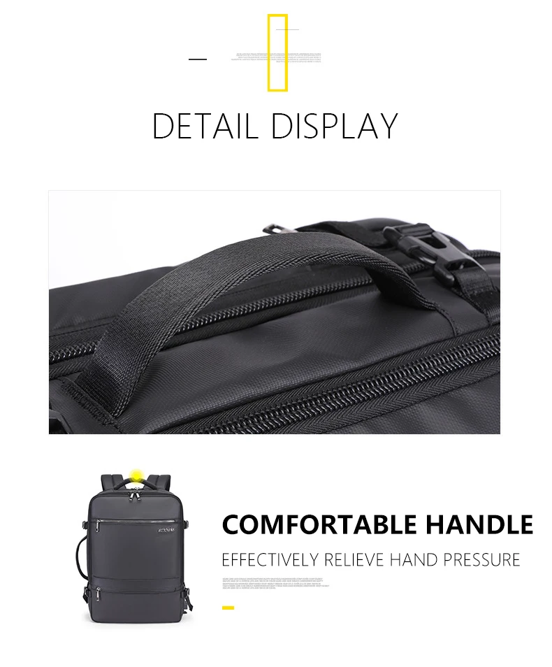 35L мужские бизнес-рюкзаки для путешествий, расширяемые 15,6, 17 дюймов, сумки для ноутбуков, водонепроницаемый Противоугонный рюкзак, многослойный дорожный Рюкзак Mochila