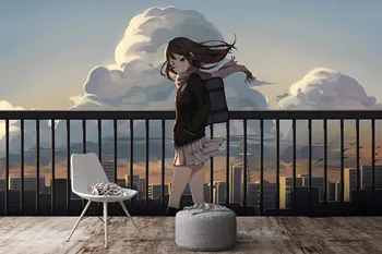 

[Self-Adhesive] 3D Murals For Cinderella Girls 222 Japan Anime Wall Paper mural Wall Print Decal Wall Murals Belly