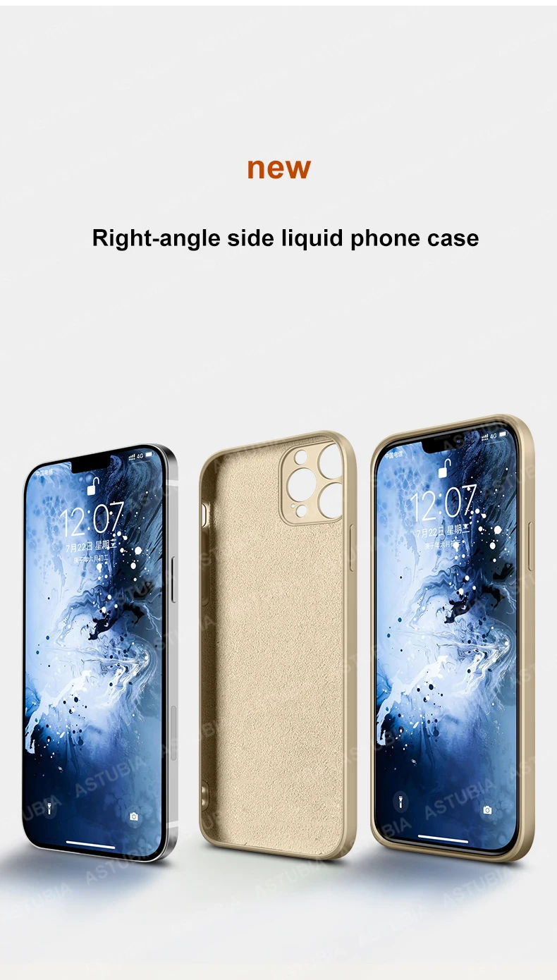 100WD Square Liquid Silicone Case For iPhone 11 12 13 Pro Max Mini Full Protector Case For iPhone XS MAX XR X 7 8 PLUS SE2 Cover iphone 11 Pro Max clear case