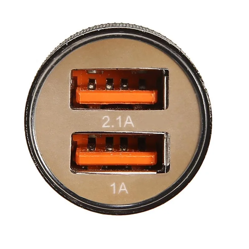 DC 12V 24V Mini Dual 2 Twin Port USB Plug In Car Lighter Socket Charger Adapter Universal For Phone Tablet