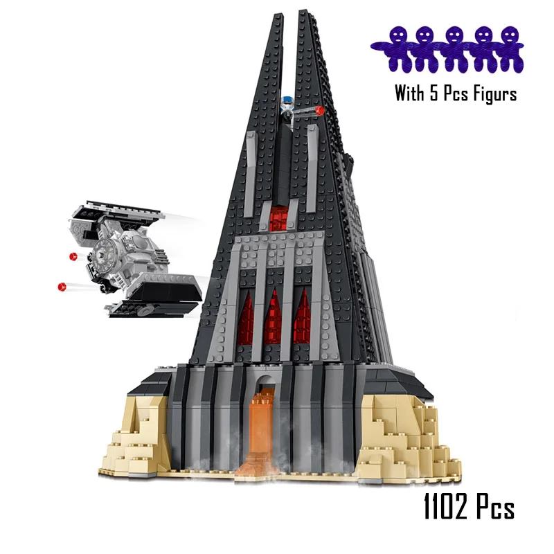 Звездные войны Дарт Вейдер замок набор модель строительные блоки кирпичи DIY игрушки для детей рождественские подарки StarWar 75251