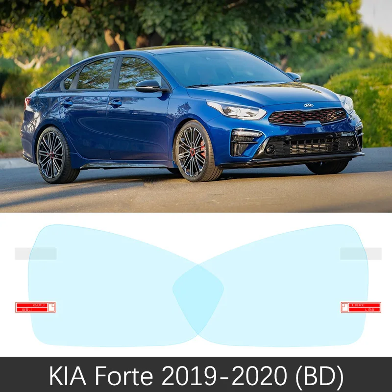 Полное покрытие Защитная пленка для KIA Forte 2009~ автомобиля зеркало заднего вида непромокаемые противотуманные аксессуары Cerato K3 Vivaro - Название цвета: Forte 2019-2020