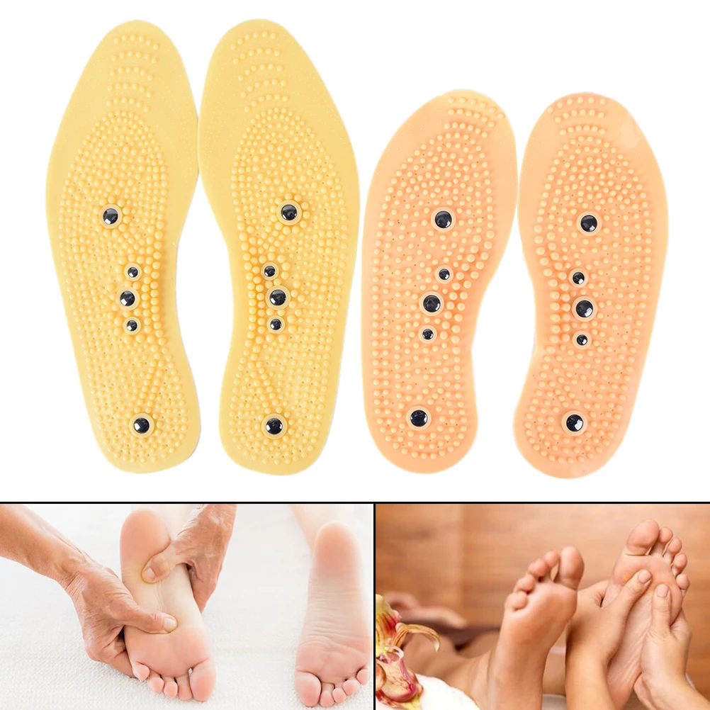 1Pair High quality Magnetic Therapy Magnet Massage Insoles Men/ Women Shoe Comfort Pads  Orthotics Flat Foot Insole
