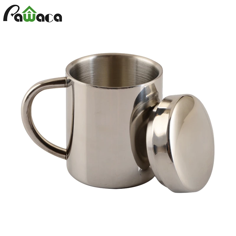 Cup Stainless Steel Small Size 300ml Mug with Handle for Household Coffee Shop