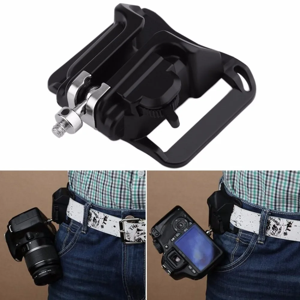 Universal Camera Waist Belt Buckle Quick Strap Holster Hanger Button Mount Fast Loading For All DSLR SLR Video Camera Drop Ship