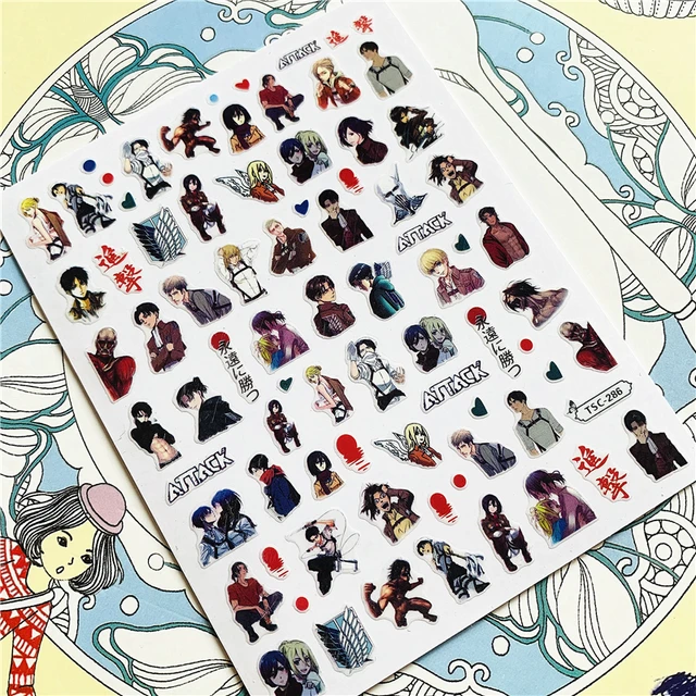 TSC-212 TSC-213 Cartoon anime character 3D Back glue Nail Art Stickers Decals Sliders Nail ornament decoration TSC-286