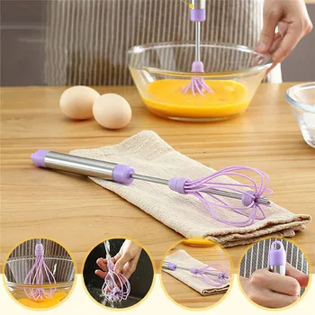 

Multifunctional Rotating Semi-automatic Eggbeater Mixer Plastic Kitchen Cream Egg Eggbeater Baking Tool Egg Mixer Silicone Mold