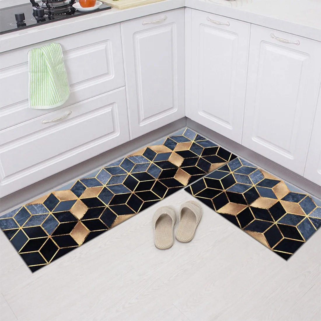 Kitchen Rugs Floor-Mats Entrance Doormat Anti-Slip Long-Strip Waterproof Home Modern