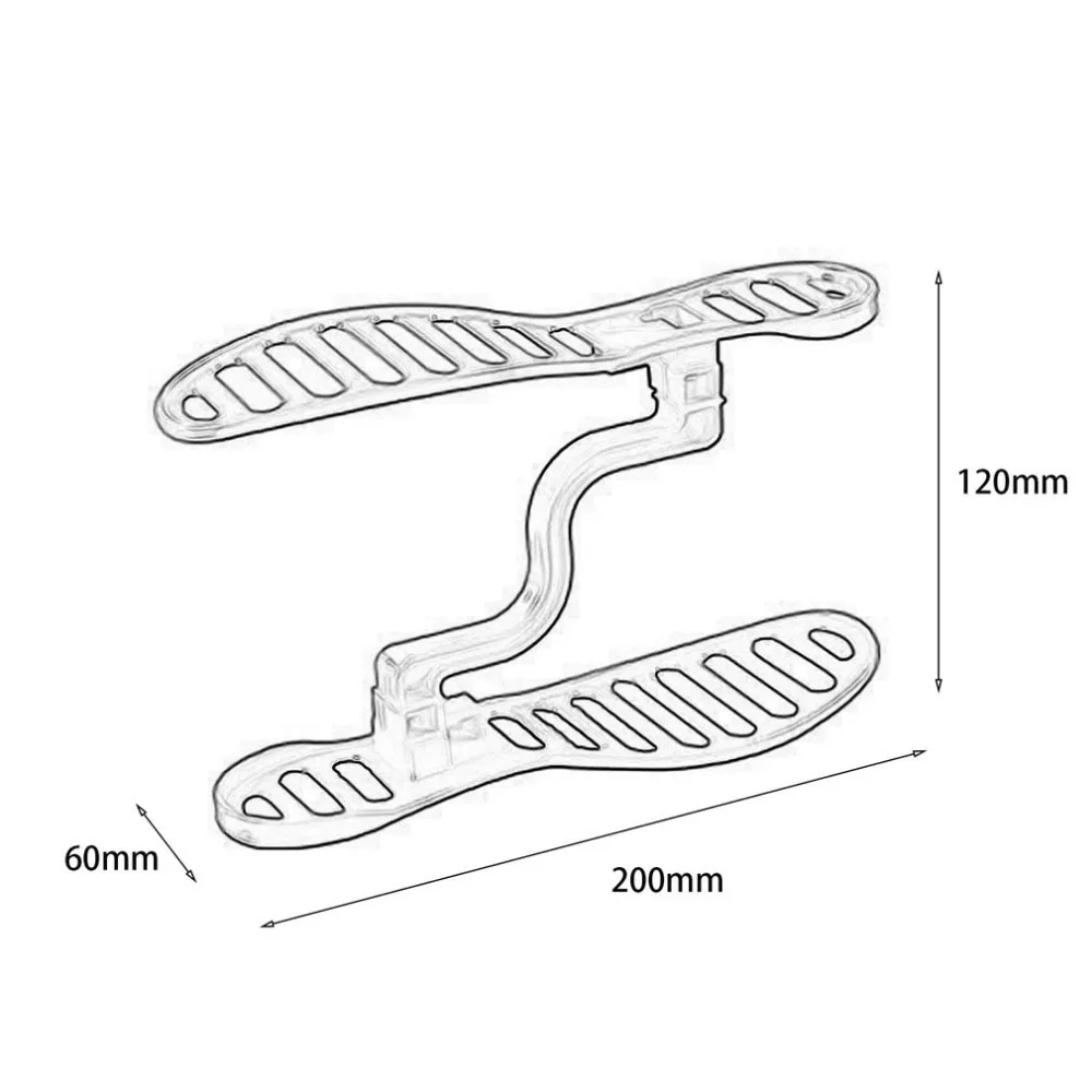 2017New Shoes Storage Organizer Plastic Shoe Rack Removable Creative Double integral Three-dimensional Shoe Stand Shelf For Home