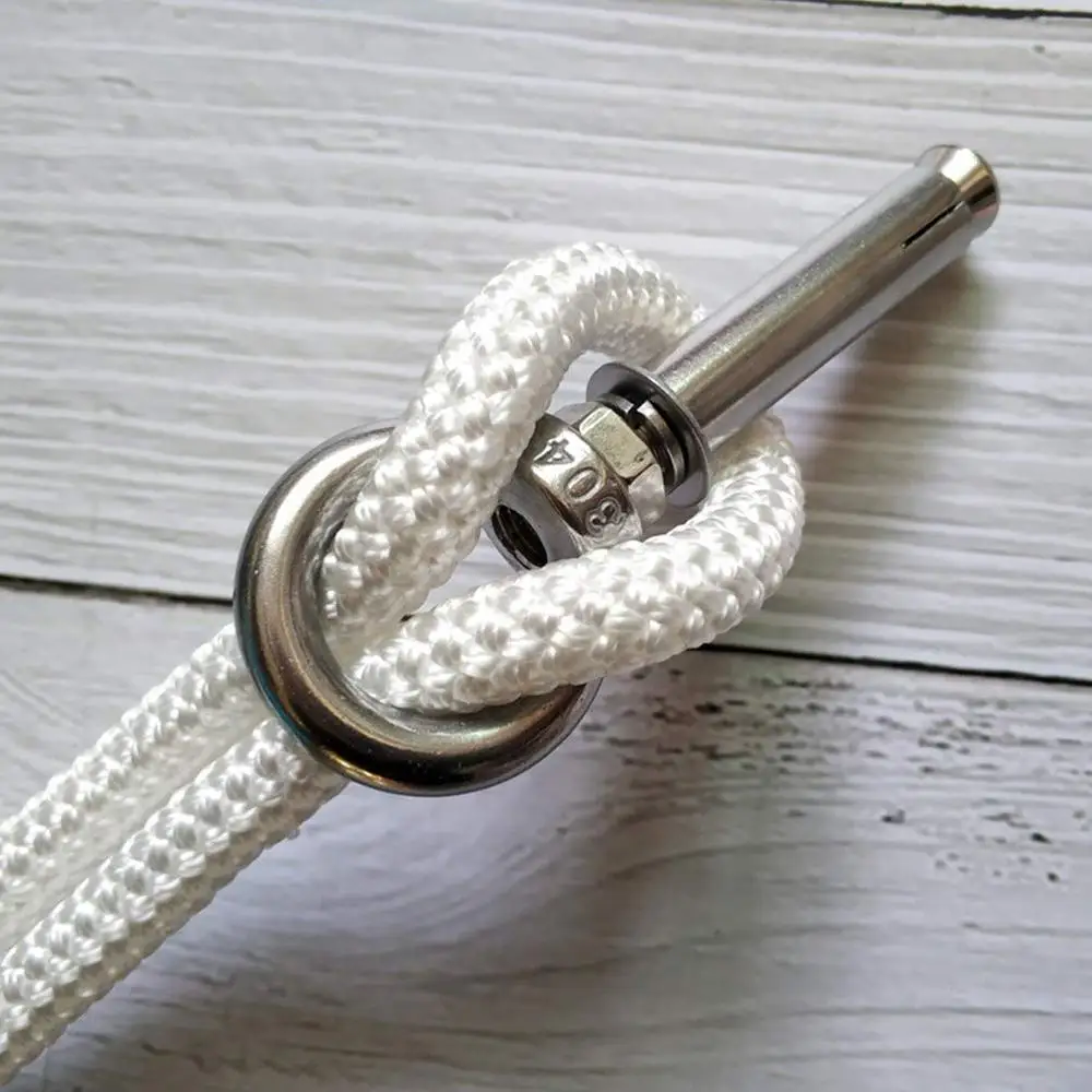 4 PCS Yoga Wall Hanging Rope Iyengar Yoga Belt Antigravity Sling Inversion Exercises with expansion screws rings