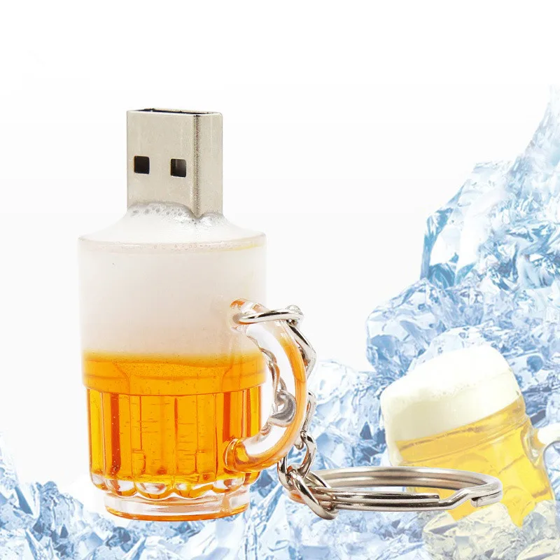 Пивная кружка милая usb-флеш-накопитель 8 ГБ забавный гаджет мультяшный