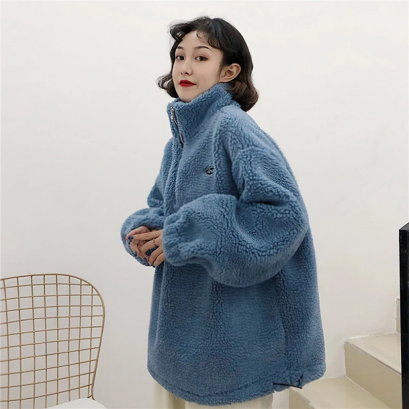  2020 Spring Sweatshirt Plus Size Women's Hoody Lambswool Women's Sweatshirt Turtleneck Autumn Korea