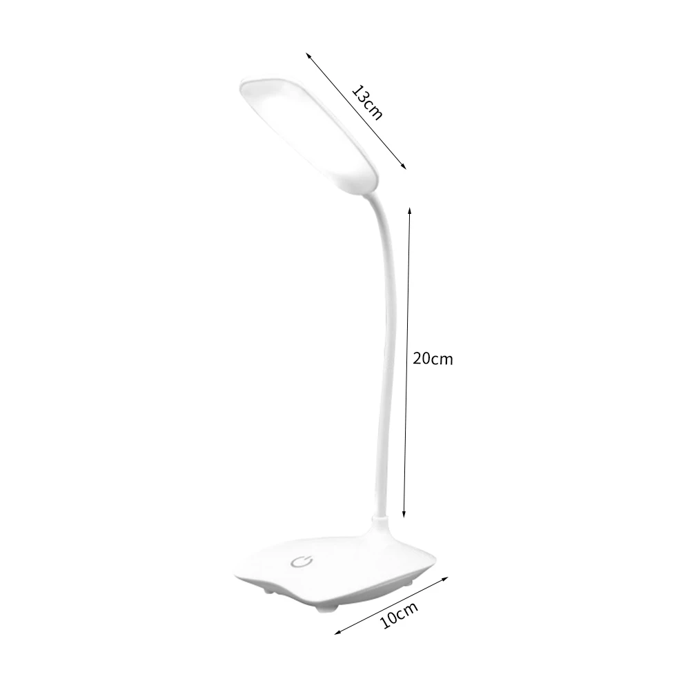 USB Rechargeable LED Desks Table Lamp Adjustable intensity Reading Light Touch Switch Desk Lamps 3 Modes Desk Lamps