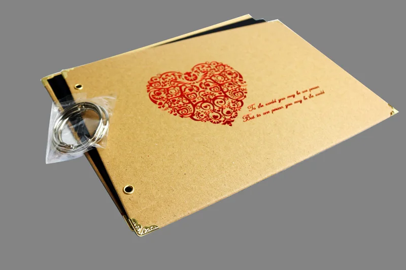 10-дюймовый альбом «сделай сам» альбом для скрапбукинга серии "Сердце" бумага для рукоделия фотоальбомы ручной работы для влюбленных свадебные наклейки Скрапбукинг 10 страниц