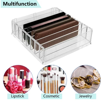 

Transparent Air Cushion Lipstick Makeup Organiser Storage Box Powder Eyeshadow Storage Box Makeup Storage Shelf Drawer Partition