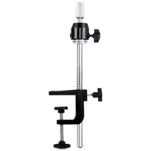 Тренировочный держатель для головы манекена, подставка для головы манекена из жесткого пластика и стали, подставка для головы парика, Настольный зажим