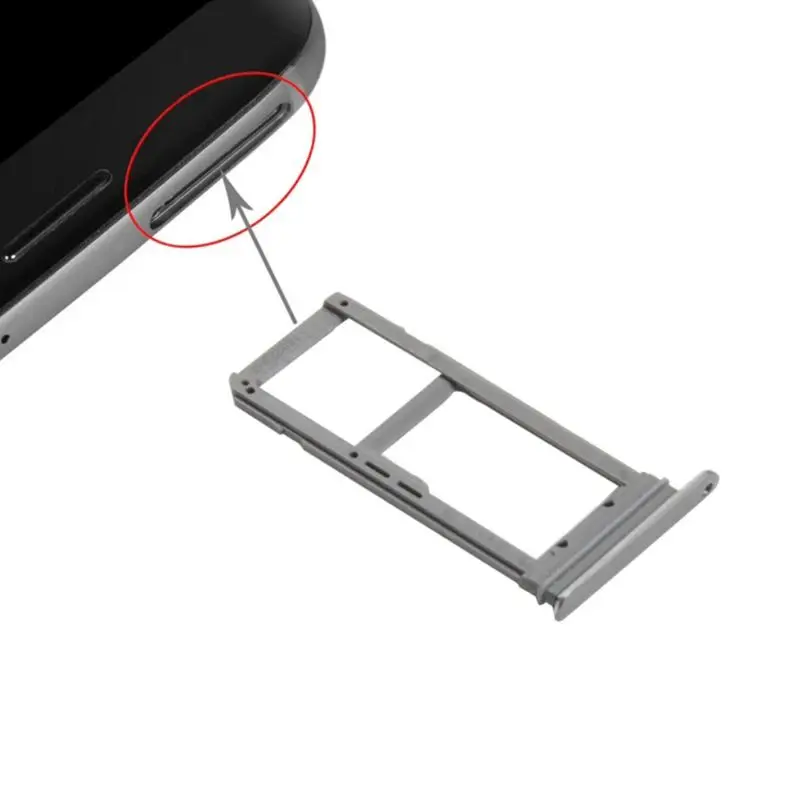 Ga S7 E and G9 Gray Лоток для sim-карты двойной слот Держатель носитель запасная часть для samsung Galaxy S7 Edge/G935/Galaxy S7 - Color: Ga S7 E and G9 Gray