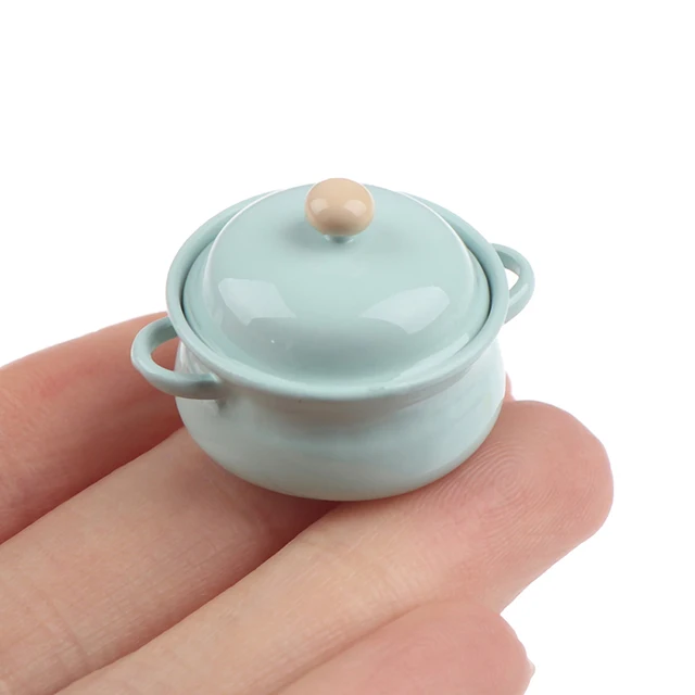 Newest Dollhouse Miniature 1/12 Scale Clear Dessert Snack Can Pot with Lid  for 12th Dolls House Accessories - AliExpress