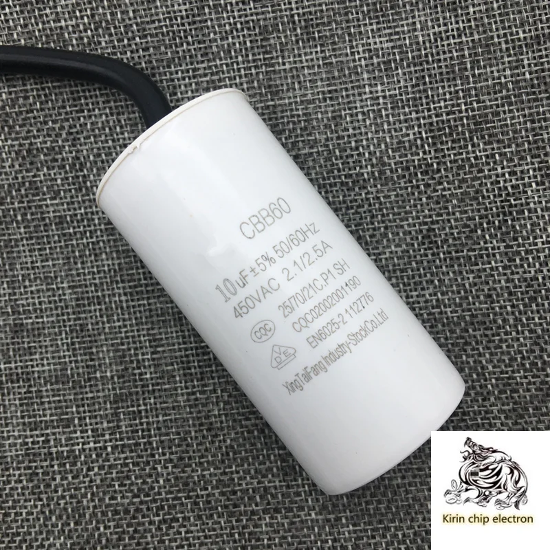 Конденсатор для стиральной машины CBB60 10 мкФ 450V 5% dewaterer шт./лот водный насос