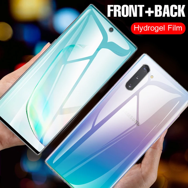 

21D Hydrogel Film For Samsung Note 10 Plus 5G S8 S9 Plus Note 8 9 Screen Protector For A50 A30 A20 A70 A80 A90 M20 M30 Soft Film