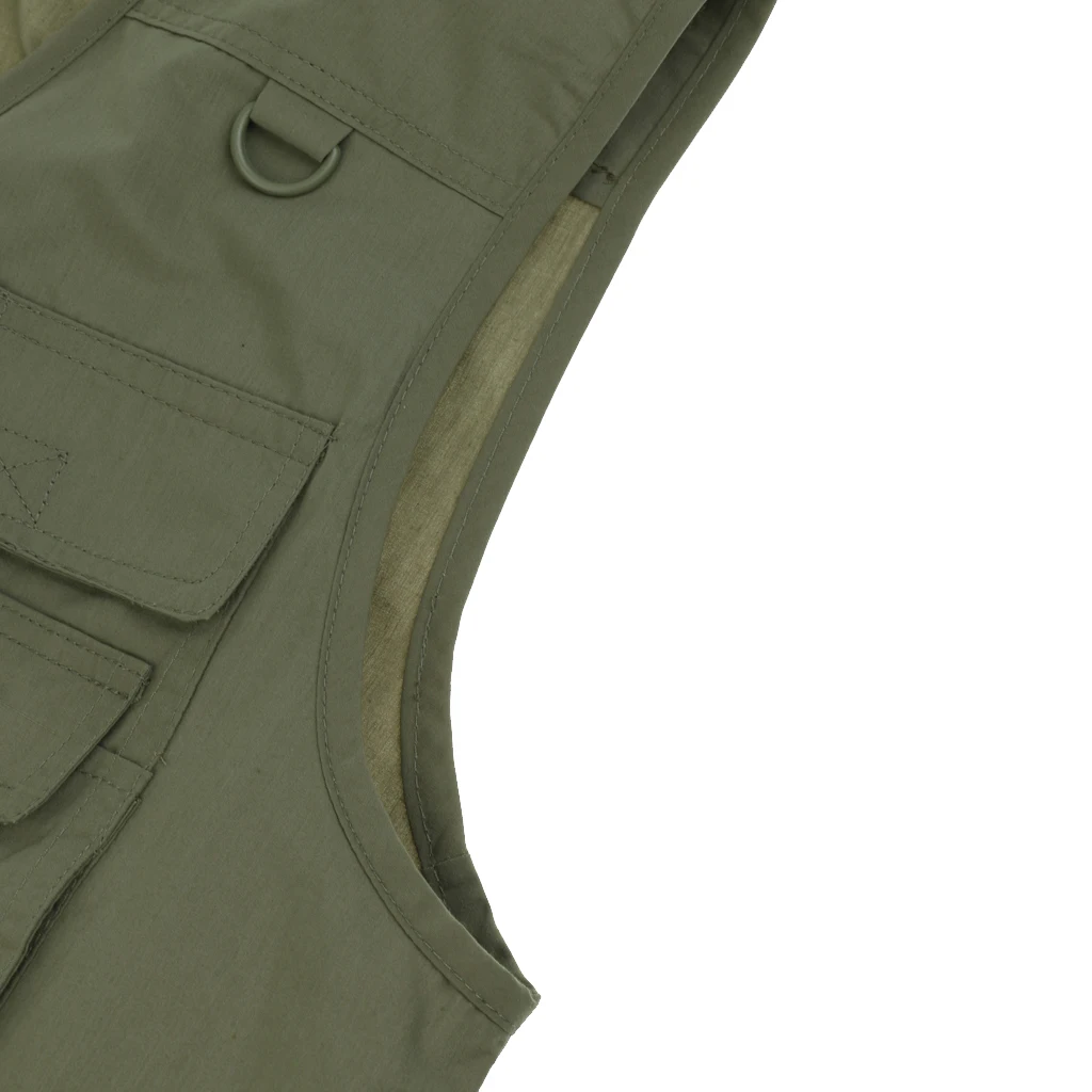 Men's Fishing Vest Photography Casual Waistcoat Multi Pockets Jackets Fishing Vests Outdoor Photography Vest