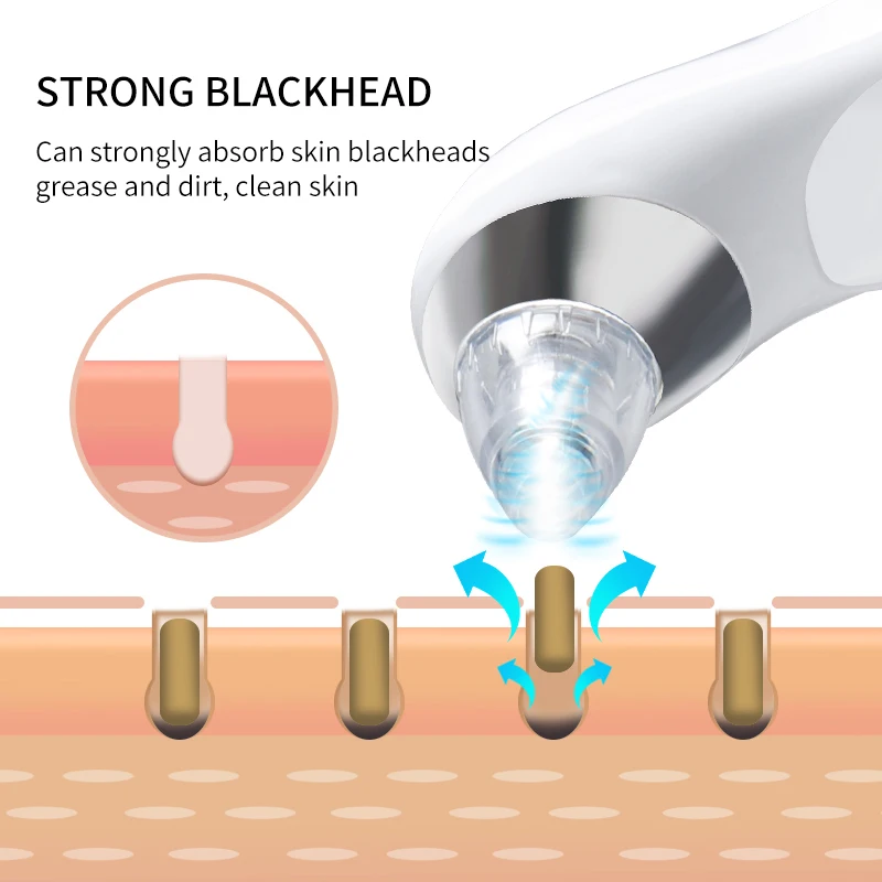 Blackhead Remover Face Deep Pore Cleaner Acne Pimple Removal Vacuum Suction Facial SPA Diamond Beauty Care Tool Skin Care vip