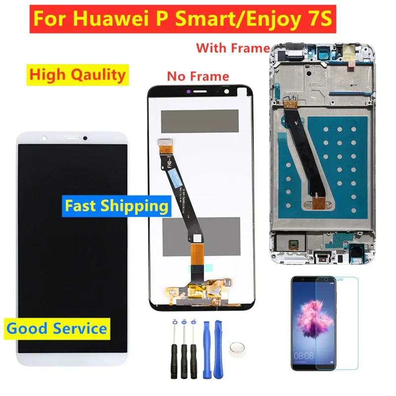 Для Huawei P Smart FIG LX1 L21 L22 ЖК дисплей сенсорный экран дигитайзер сборка для Enjoy 7S