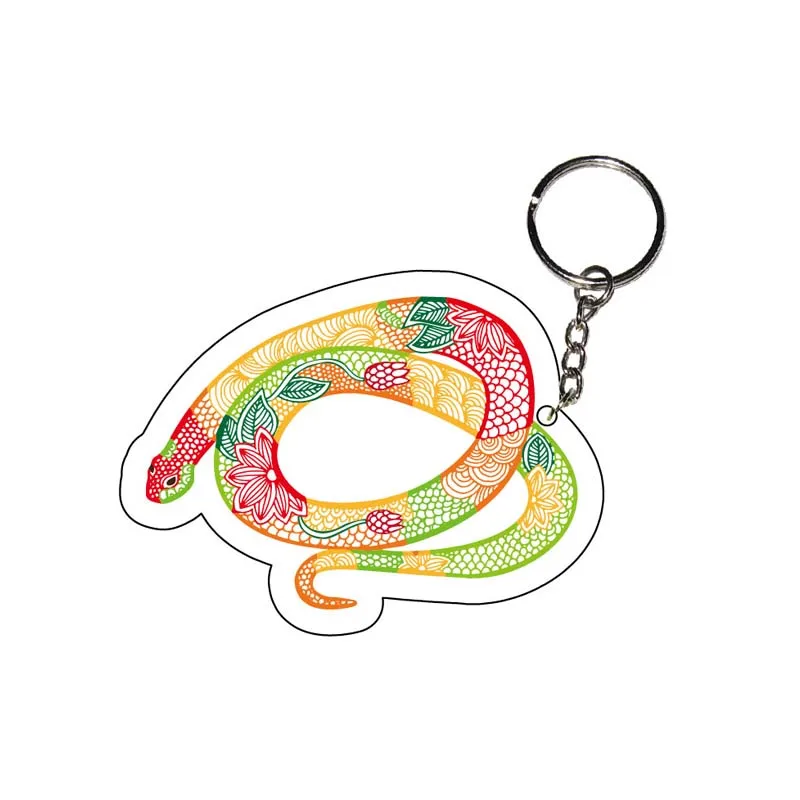 Commemorative creative cartoon single-sided acrylic keychain Cosplay anime pendant key ring key chain pendant accessories custom
