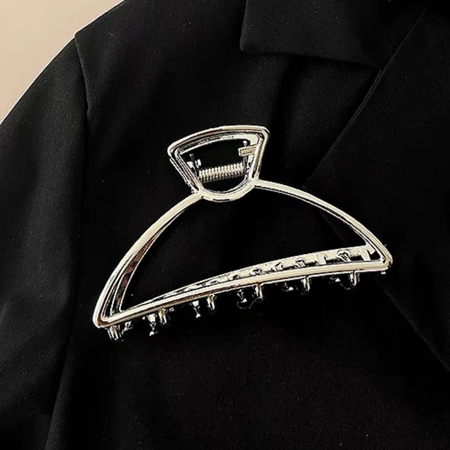 Ruoshui Woman Novelty Irregular Hairpins Punk Style Metal Silver Hair Claws Barrettes Women Hair Accessories Hair Clips Hairgrip style 13