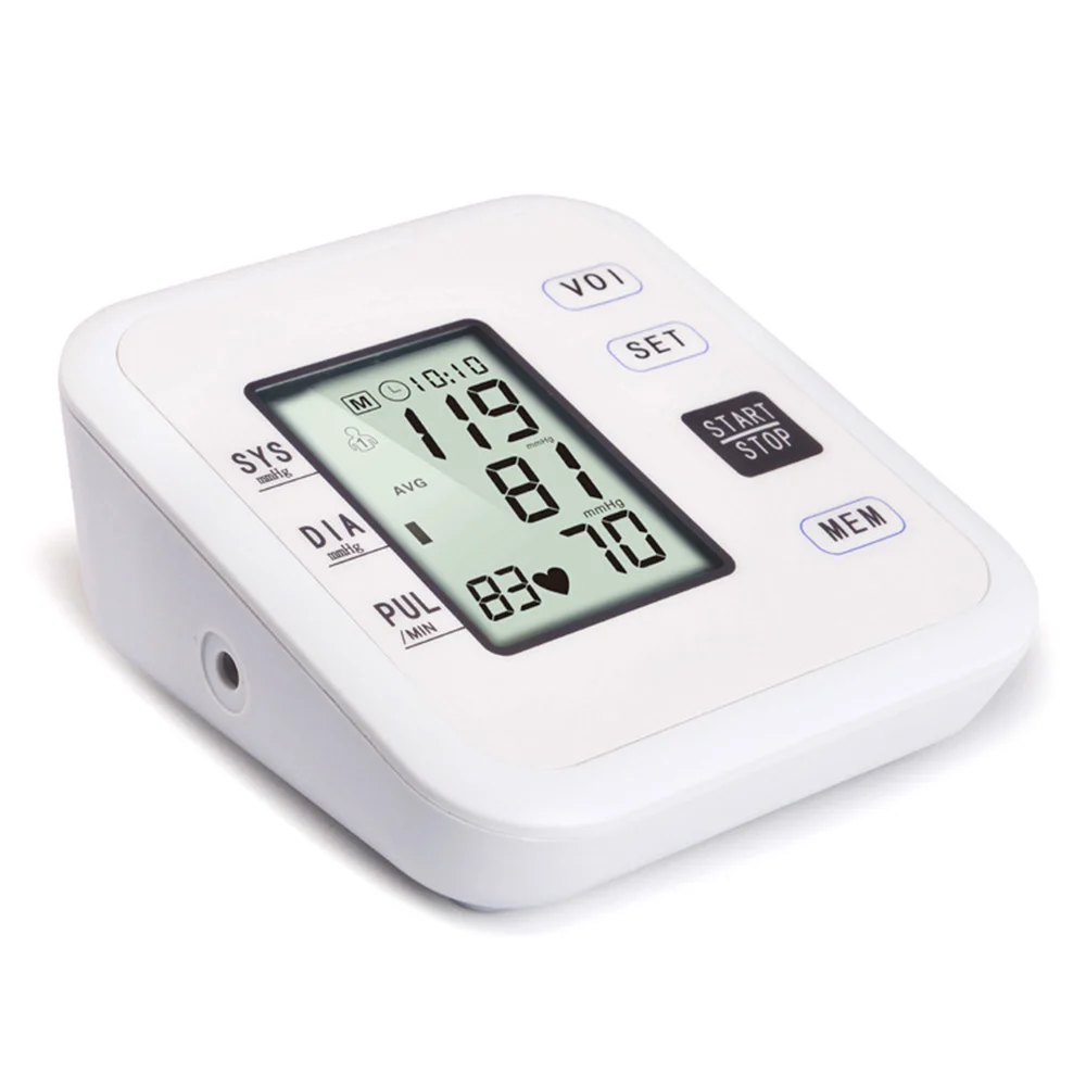 Upper Arm Automatic Electronic Blood Pressure Monitor Intelligent Blood Pressure Meter Measurement Tool With Voice Function