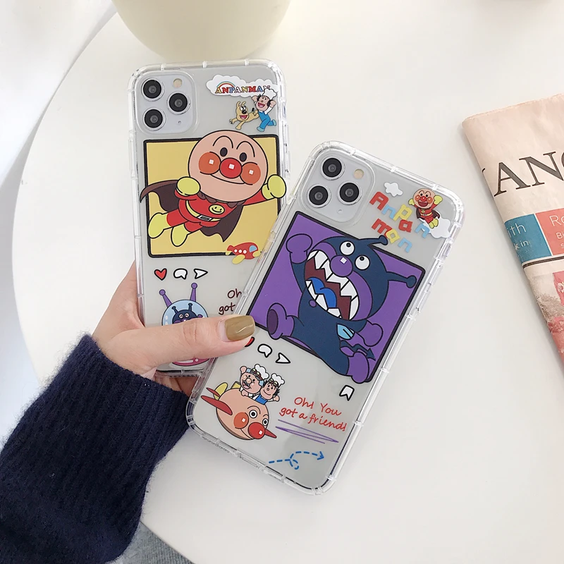 Новинка 2020 милый мультяшный чехол Anpanman Baikinman для iphone 11 XR XS MAX 6 6S 7 8 Plus Забавный