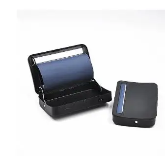 

NEW Creative Design 110mm Metal Manual Cigarette Tobacco Smoking Smoke Roller Rolling Machine Box Case
