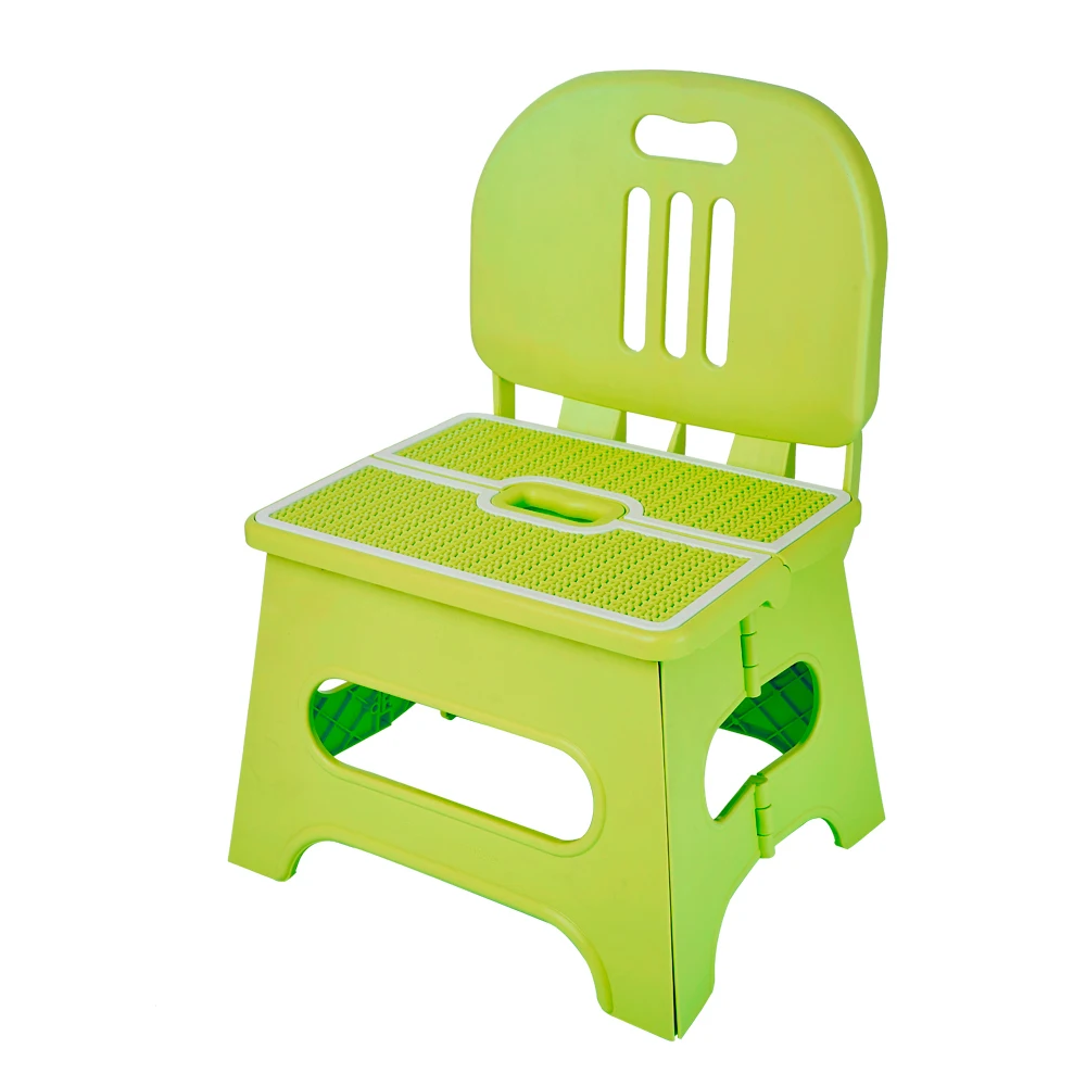 Baby High Chairs Kids Seat Children Chair Neat Backrest Children Chair Pink Cute Safe Convenient Folding Step Stool (14)