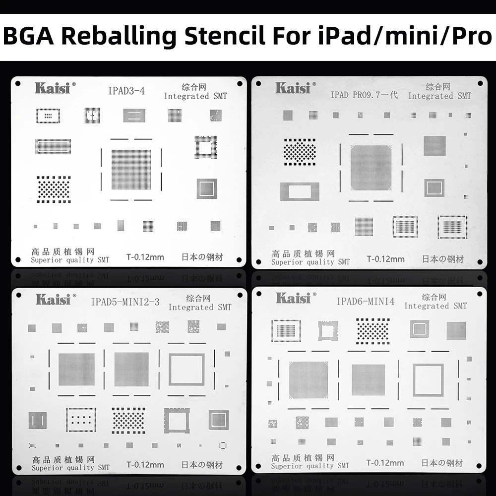 Bga Reballing Stencil Kits Full Set Ic Chip Ipad Chip Smt Set