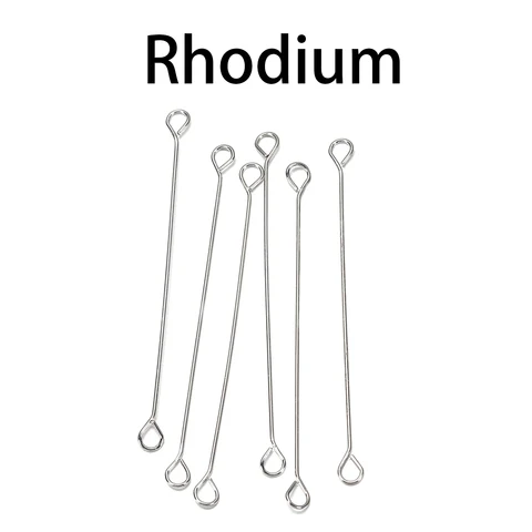 Metal Steel Double Eye Pin Circle Circle Cylinder Bar Earrings Connect Rod Metal Earrings Findings For Jewelry Making