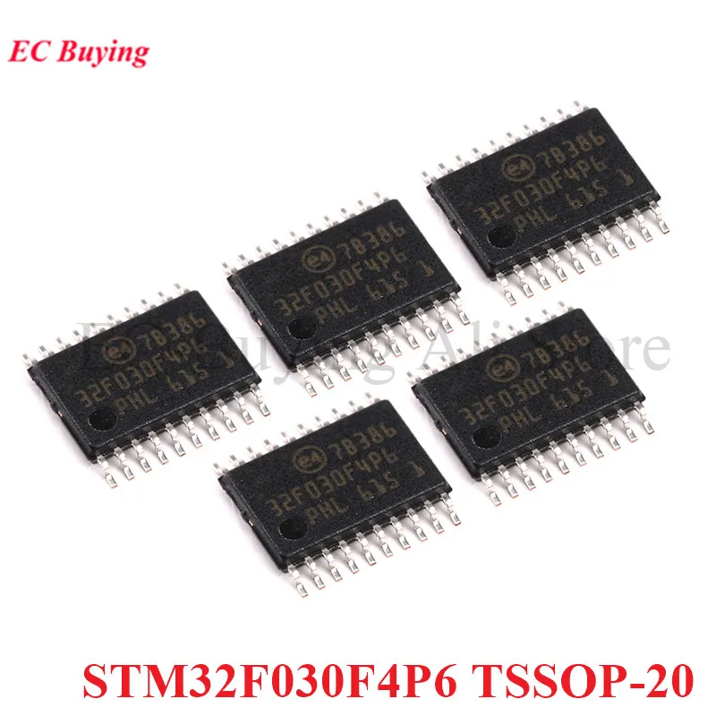 5pcs Stm32f030f4p6 Stm32 F030f4p6 Stm32f 030f4p6 Tssop-20 Arm Cortex-m0 ...