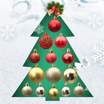 

100pcs Creative Shatterproof Christmas Ball Baubles Set Christmas Tree Hanging Pendant Decoration for New Year Party