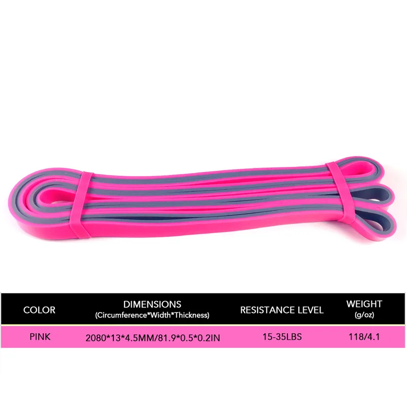 Pink TOMSHOO Pull Up вспомогательные ленты тренировки оборудование для тренажерного зала фитнеса эластичный замкнутый ремень сопротивления для йоги дома тренажерный зал тренировки - Цвет: Pink