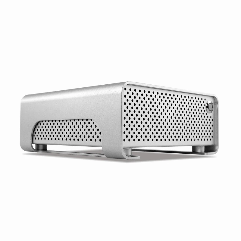 METALFISH MetalGear Plus Aluminum Mini HTPC Case Mini ITX Cases Computer Gaming PC Desktop Case Support DC ATX PSU