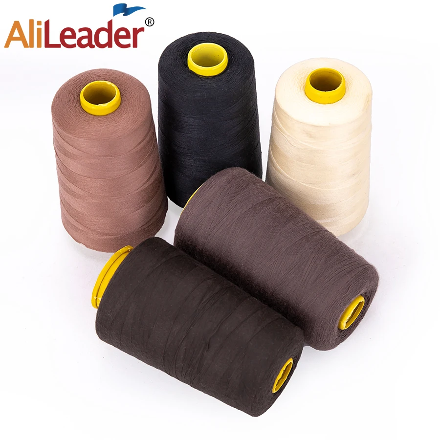 Hair Extensions Tool 1500M Nylon Hair Weaving Thread For Hair Sew In Black Cotton Thread For Sewing Machine Nylon Sewing Clothes