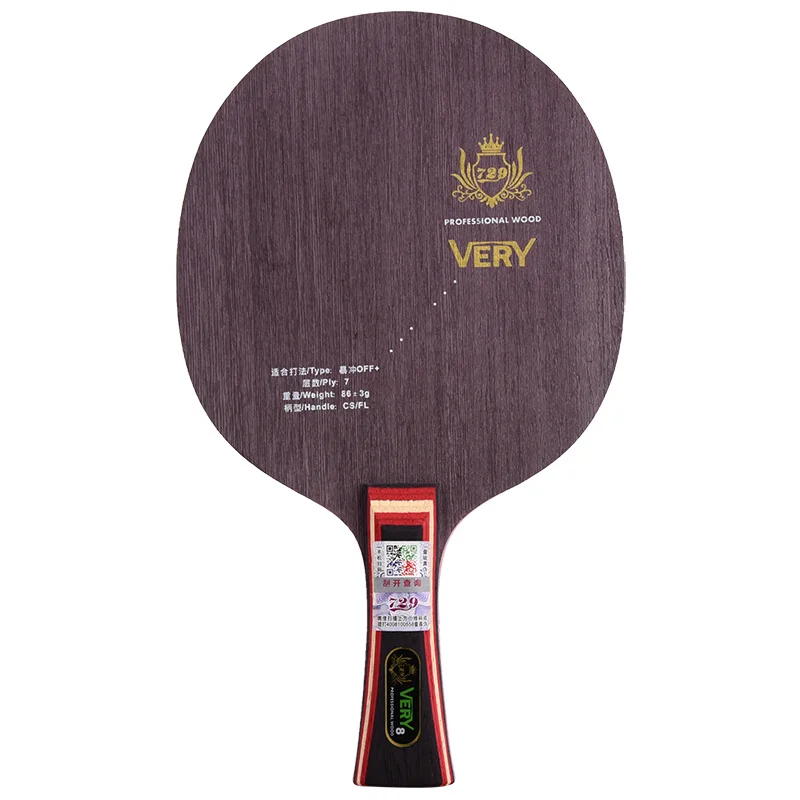 

Original Friendship 729 Very 7 8table Tennis Blade Offensive Ping Pong Racket Bat Pure Wood