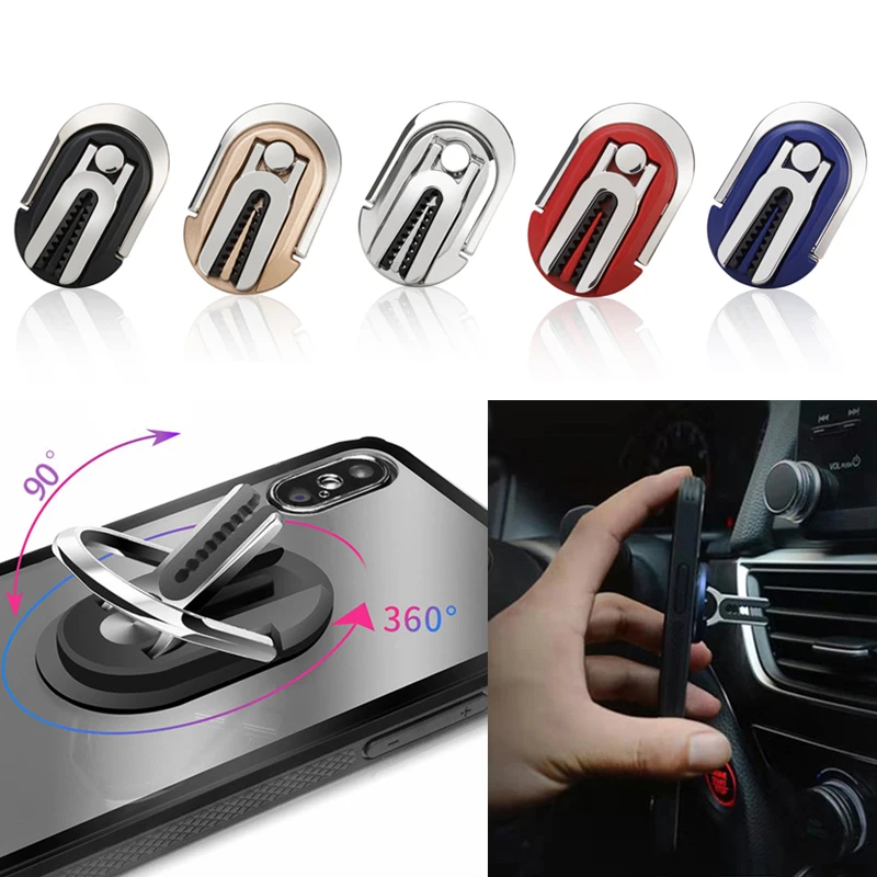 

Mobile phone holder car ventilation bracket finger ring rotation mounting bracket universal multifunctional 360-degree rotation