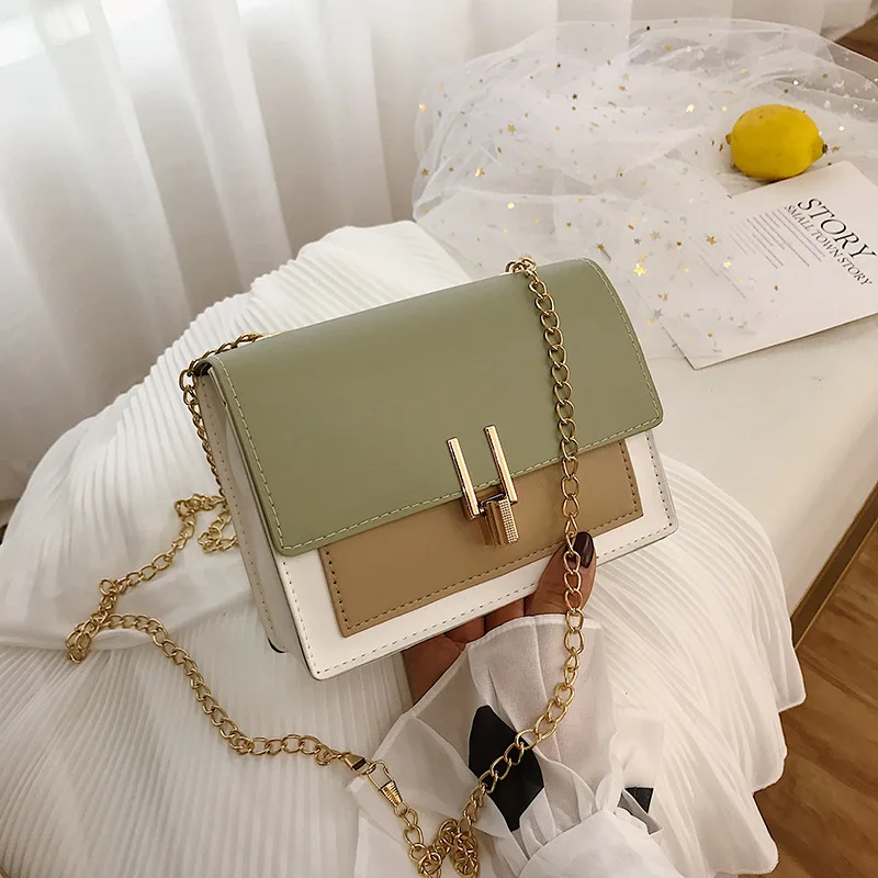 New Small Flap Crossbody Bags for Women Summer PU Leather Shoulder Messenger Bag for Girl Handbag Bolsas Ladies Phone Purse - Цвет: Green