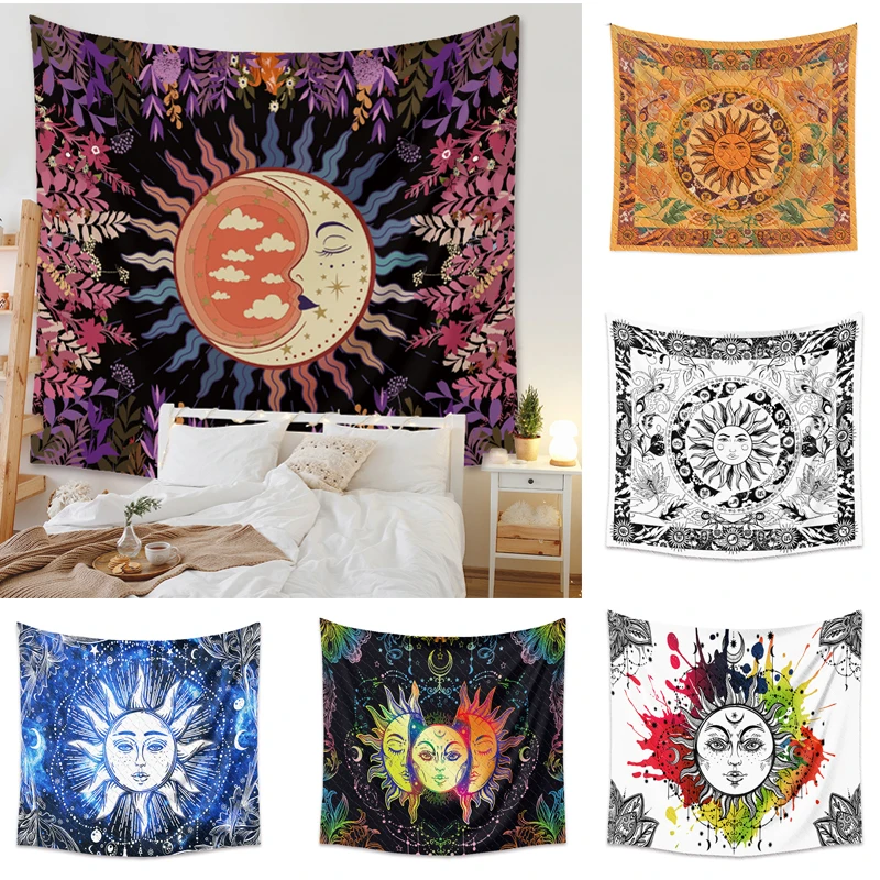 

Diamosaic Indian Mandala Bohemia Tapestry Wall Hanging Sandy Beach Throw Rug Camping Travel Mattress Sleeping Pad Blanket Decor