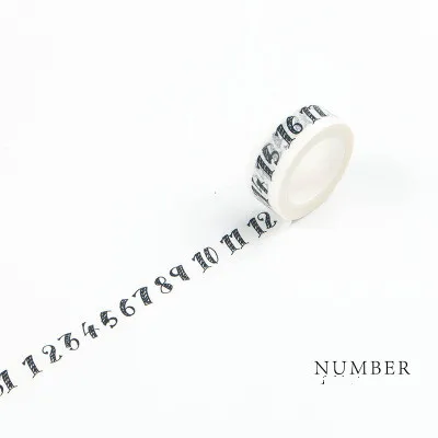 1 шт Новый Япония маскировки васи ленты Стикеры путешествия/неделю/номер/Роза/Cactus